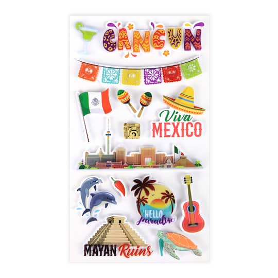 Cancun Dimensional Stickers by Recollections™